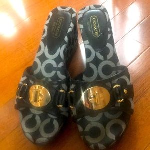 Coach wedge sandal shoe